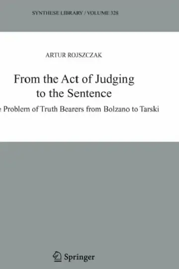Cover of From the Act of Judging to the Sentence