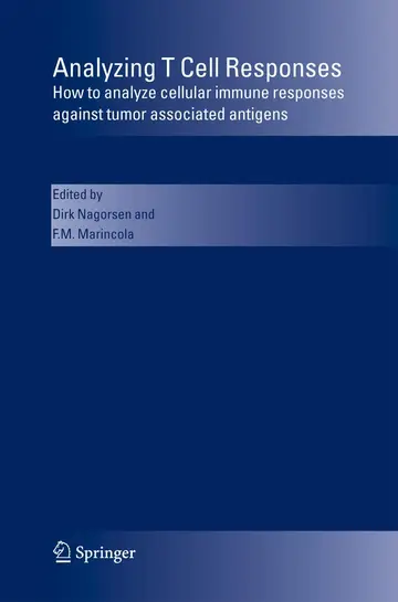 Cover of Analyzing T Cell Responses