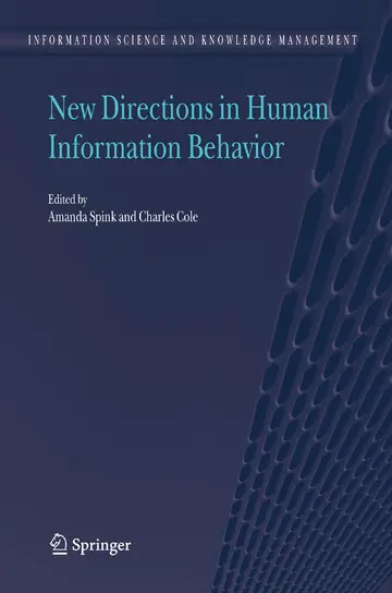 Cover of New Directions in Human Information Behavior