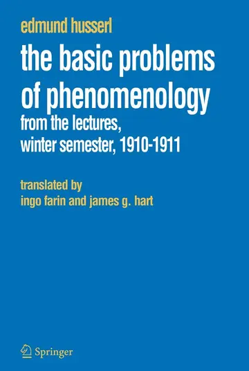 Cover of The Basic Problems of Phenomenology