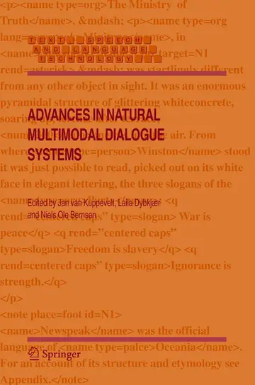 Cover of Advances in Natural Multimodal Dialogue Systems