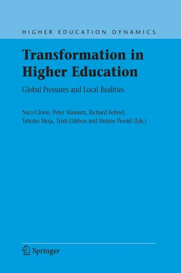 Cover of Transformation in Higher Education