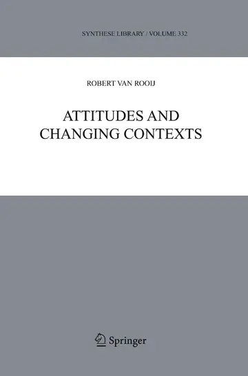 Cover of Attitudes and Changing Contexts