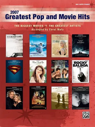 Cover of 2007 Greatest Pop and Movie Hits
