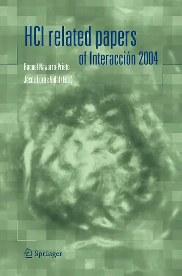 Cover of HCI related papers of Interacción 2004