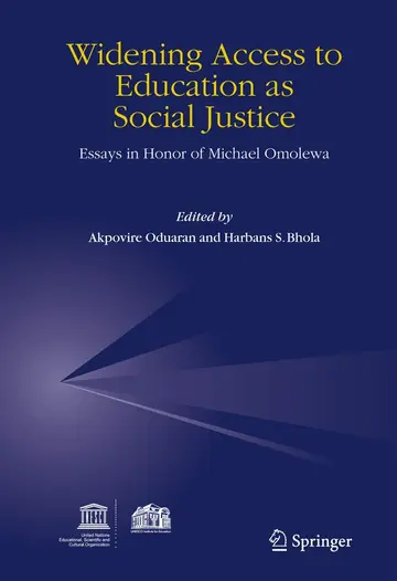 Cover of Widening Access to Education as Social Justice