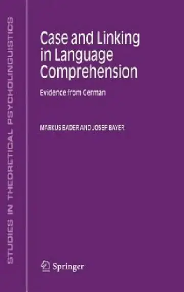 Cover of Case and Linking in Language Comprehension