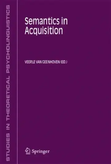 Cover of Semantics in Acquisition