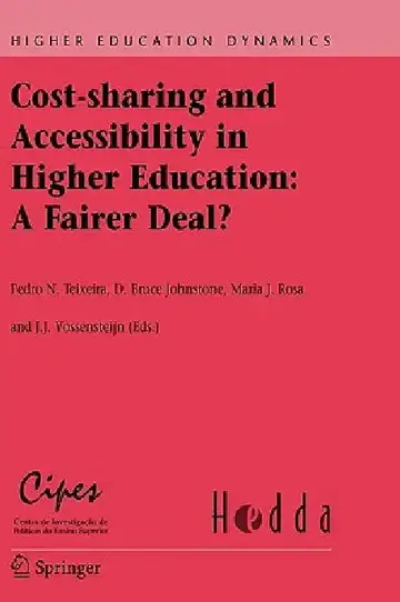 Cover of Cost-Sharing and Accessibility in Higher Education