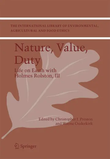 Cover of Nature, Value, Duty