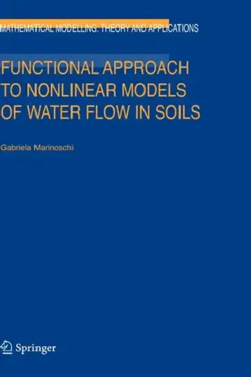 Cover of Functional Approach to Nonlinear Models of Water Flow in Soils