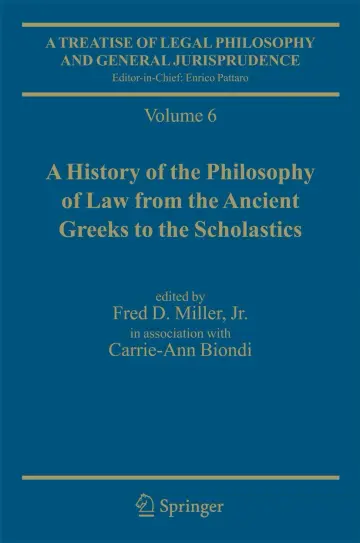 Cover of History of the Phil. of Law from the Ancient Greeks to the Scholastics (v. 6)