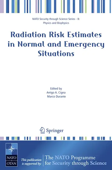 Cover of Radiation Risk Estimates in Normal and Emergency Situations