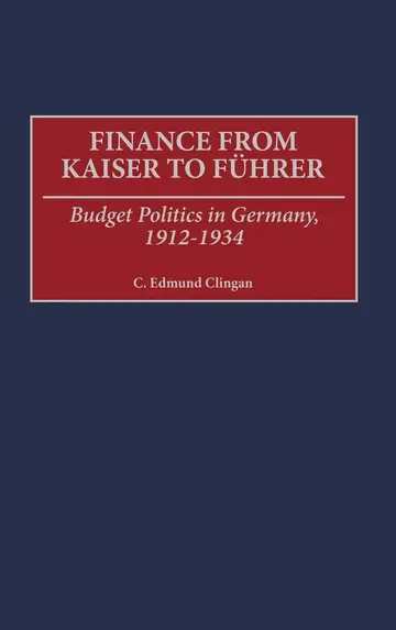 Cover of Finance from Kaiser to Fuhrer