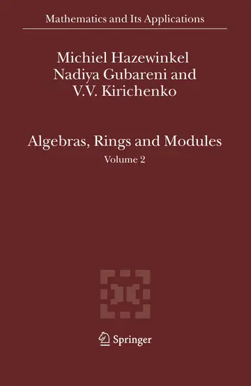 Cover of Algebras Rings and Modules Vol 2 (hb 2007)