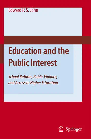Cover of Education and the Public Interest