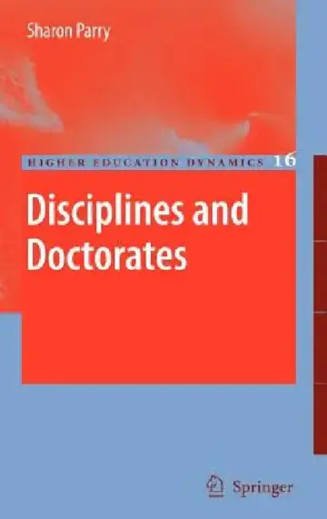Cover of Disciplines and Doctorates