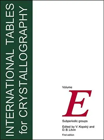 Cover of International Tables for Crystallography, Volume E