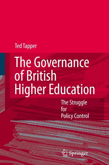 Cover of The Governance of British Higher Education