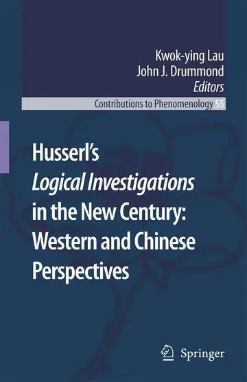 Cover of Husserl’s Logical Investigations in the New Century