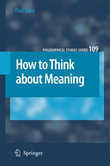 Cover of How to Think About Meaning