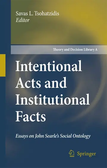 Cover of Intentional Acts and Institutional Facts