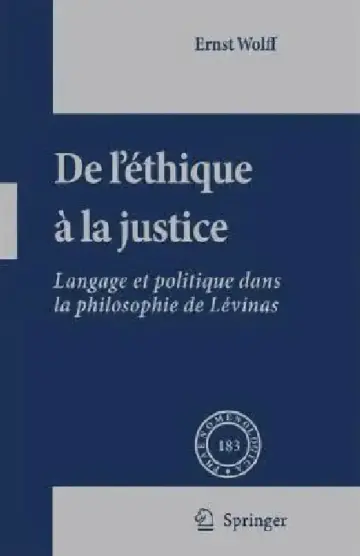 Cover of de l'Éthique À La Justice