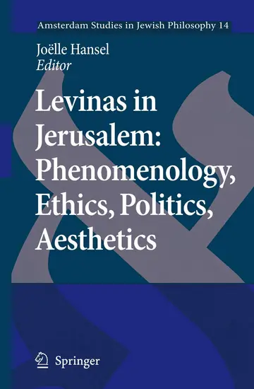 Cover of Levinas in Jerusalem