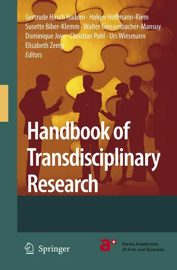 Cover of Handbook of Transdisciplinary Research
