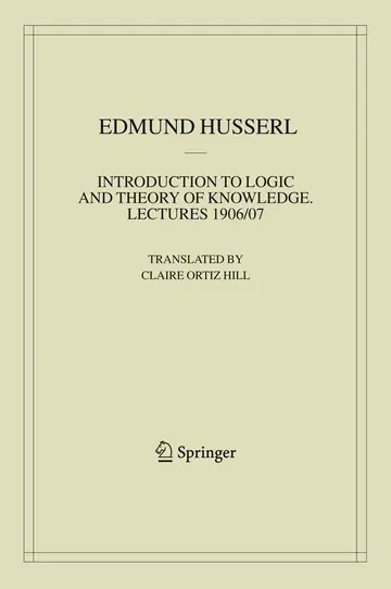Cover of Introduction to Logic and Theory of Knowledge