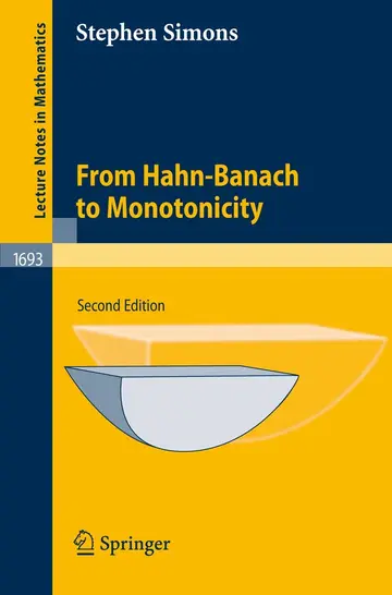 Cover of From Hahn-banach to Monotonicity 2ed (pb 2008)