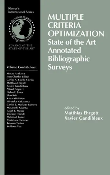 Cover of Multiple Criteria Optimization