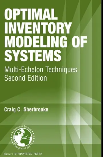 Cover of Optimal Inventory Modeling of Systems