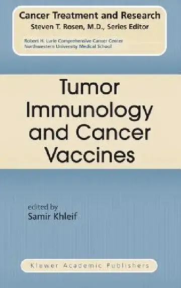 Cover of Tumor Immunology and Cancer Vaccines