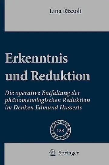 Cover of Erkenntnis Und Reduktion
