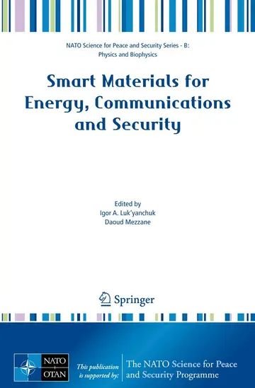 Cover of Smart Materials for Energy, Communications and Security
