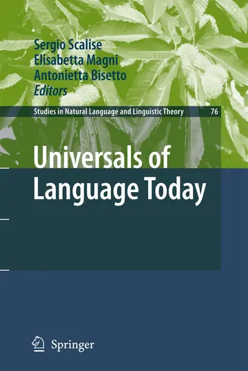 Cover of Universals of Language Today