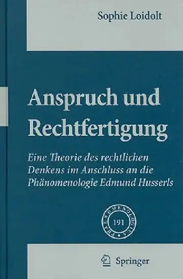 Cover of Anspruch Und Rechtfertigung