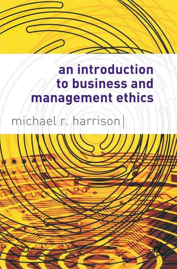 Cover of An Introduction to Business and Management Ethics