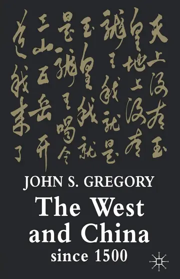 Cover of The West and China Since 1500