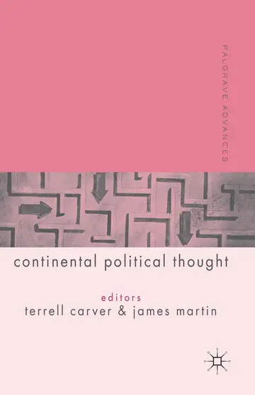 Cover of Palgrave Advances in Continental Political Thought