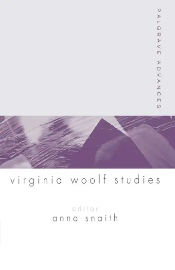 Cover of Palgrave Advances in Virginia Woolf Studies