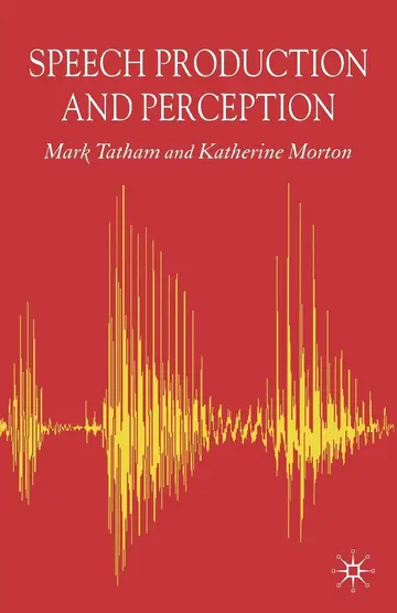 Cover of Speech Production and Perception