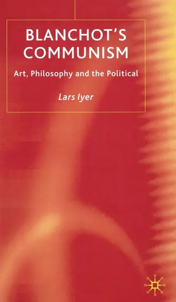 Cover of Blanchot's Communism