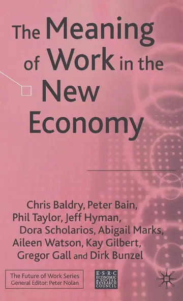 Cover of The Meaning of Work in the New Economy