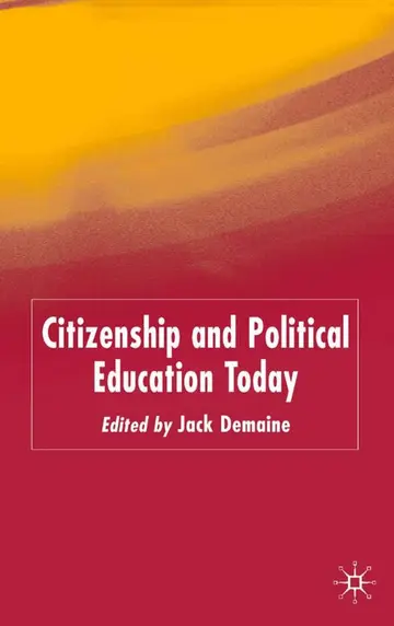Cover of Citizenship and Political Education Today