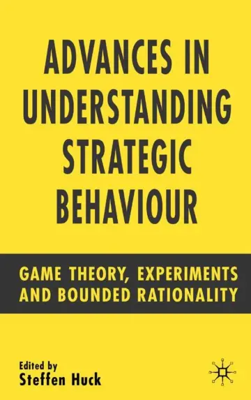 Cover of Advances in Understanding Strategic Behaviour