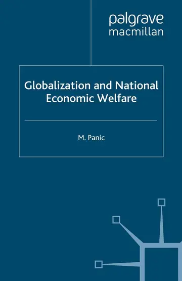Cover of Globalization and National Economic Welfare