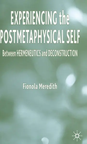 Cover of Experiencing the Postmetaphysical Self