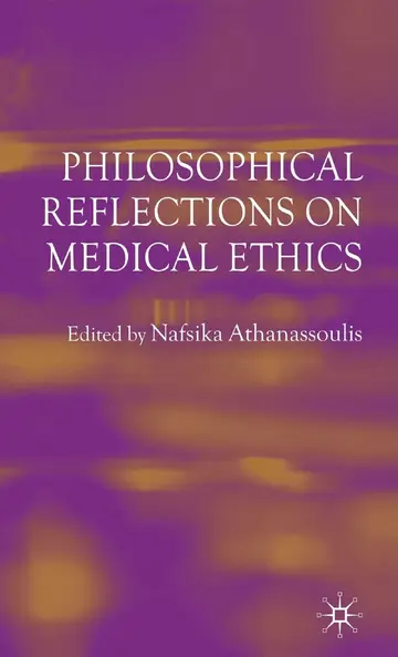 Cover of Philosophical Reflections on Medical Ethics